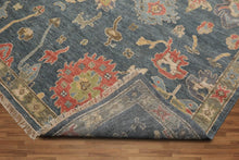 Multi Size Hand Knotted Traditional Oushak 100% Wool Oriental Area Rug Blue, Gray Color - Oriental Rug Of Houston