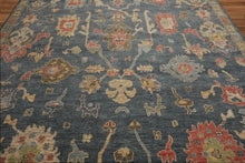 Multi Size Hand Knotted Traditional Oushak 100% Wool Oriental Area Rug Blue, Gray Color - Oriental Rug Of Houston