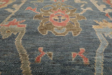 Multi Size Hand Knotted Traditional Oushak 100% Wool Oriental Area Rug Blue, Gray Color - Oriental Rug Of Houston