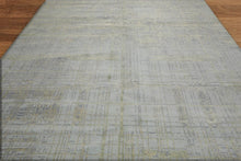 Multi Sizes Tibetan Wool and Silk Oriental Area Rug Light Blue, Green Color - Oriental Rug Of Houston