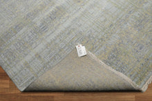 Multi Sizes Tibetan Wool and Silk Oriental Area Rug Light Blue, Green Color - Oriental Rug Of Houston