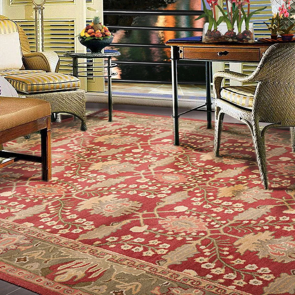 Persian Style Rug | Persian Style Area Rug | Persian Rug | Persian Area Rug | Red Persian Rug | Red Persian offers Area Rug | Persian Rugs