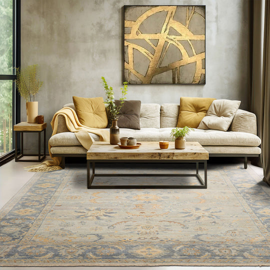8'x10' Mint Hand Knotted Afghan Oushak Traditional Wool Oriental Area Rug