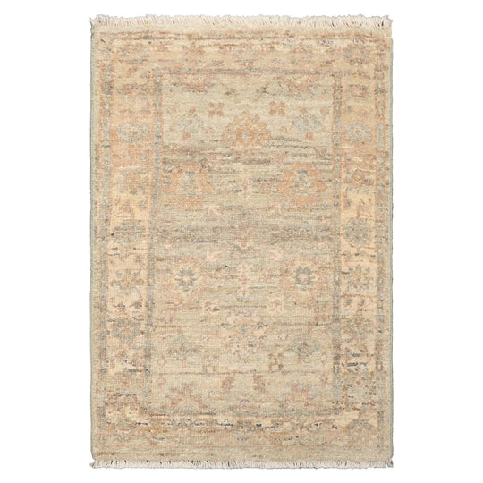 2'x3' Mint Hand Knotted Oushak Afghan Oushak Wool Oriental Area Rug
