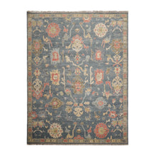 Multi Size Hand Knotted Traditional Oushak 100% Wool Oriental Area Rug Blue, Gray Color - Oriental Rug Of Houston