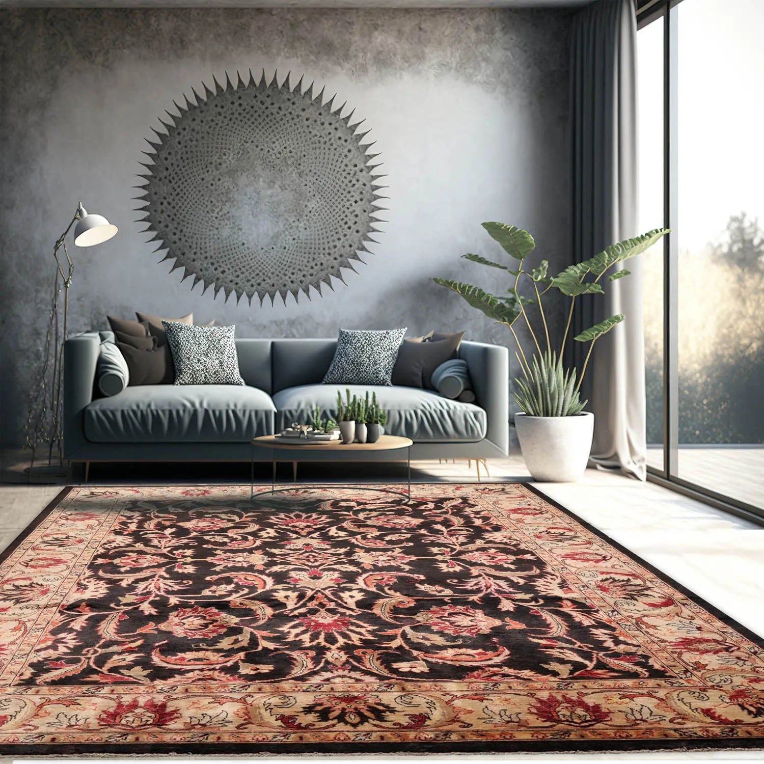 Dark Persian Style Rug | Persian Style Area Rug | Persian Rug | Persian Area Rug | Dark Persian Rug | Persian Area Rugs | deals Dark Area Rug