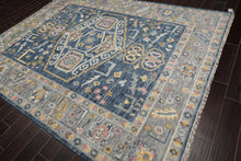 8' x 10' Hand Knotted 100% Wool Turkish Oushak Oriental Area Rug Blue - Oriental Rug Of Houston