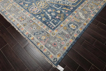 8' x 10' Hand Knotted 100% Wool Turkish Oushak Oriental Area Rug Blue - Oriental Rug Of Houston