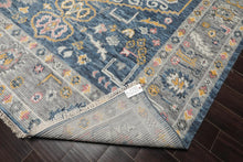 8' x 10' Hand Knotted 100% Wool Turkish Oushak Oriental Area Rug Blue - Oriental Rug Of Houston
