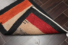 2'2" x 2'11" Hand Knotted Tibetan Wool Contemporary Thick pile Area Rug Beige - Oriental Rug Of Houston