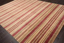 8'7'' x 12'2'' Hand Knotted Tibetan 100% Wool Stripes Modern Oriental Area Rug - Oriental Rug Of Houston