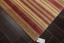 8'7'' x 12'2'' Hand Knotted Tibetan 100% Wool Stripes Modern Oriental Area Rug - Oriental Rug Of Houston