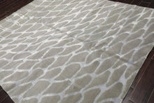 8x10 Gray Hand Knotted Wool & Bamboo Silk Tibetan Oriental Area Rug - Oriental Rug Of Houston