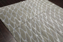 8x10 Gray Hand Knotted Wool & Bamboo Silk Tibetan Oriental Area Rug - Oriental Rug Of Houston