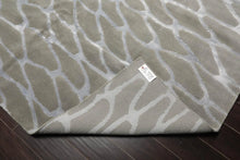 8x10 Gray Hand Knotted Wool & Bamboo Silk Tibetan Oriental Area Rug - Oriental Rug Of Houston