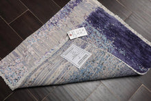 2' x 2' Hand Knotted Wool & Silk Square Modern Tibetan Oriental Area Rug Gray - Oriental Rug Of Houston