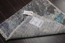 2' x 2' Hand Knotted Wool & Silk Square Modern Tibetan Oriental Area Rug Gray - Oriental Rug Of Houston