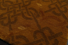 2’x3’ Hand Knotted Wool & Silk Transitional Tibetan Oriental Area rug Gold - Oriental Rug Of Houston