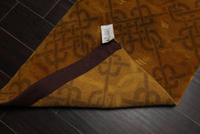 2’x3’ Hand Knotted Wool & Silk Transitional Tibetan Oriental Area rug Gold - Oriental Rug Of Houston