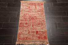 2' x 3' Hand Knotted 100% Viscose Modern Tibetan Oriental Area Rug Taupe - Oriental Rug Of Houston
