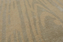 2' x 3' Hand Knotted Wool & Silk Modern Tibetan Oriental Area Rug Beige, Gray - Oriental Rug Of Houston