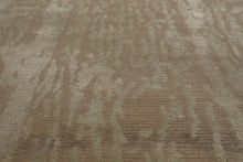 2' x 3' Hand Knotted Wool & Silk Modern Tibetan Oriental Area Rug Gray - Oriental Rug Of Houston