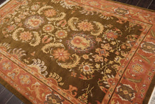 5'10'' x 8'9" Hand Knotted Tibetan Wool Classic European Area Rug Olive - Oriental Rug Of Houston