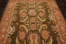 5'10'' x 8'9" Hand Knotted Tibetan Wool Classic European Area Rug Olive - Oriental Rug Of Houston