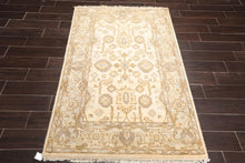 3'11'' x 6'1'' Hand Knotted 100% Wool Turkish Oushak Oriental Area Rug Beige - Oriental Rug Of Houston