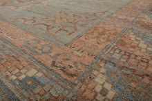 8x10 Muted Afghan Oushak Vegetable Dyes Mint Traditional Wool Area Rug - Oriental Rug Of Houston