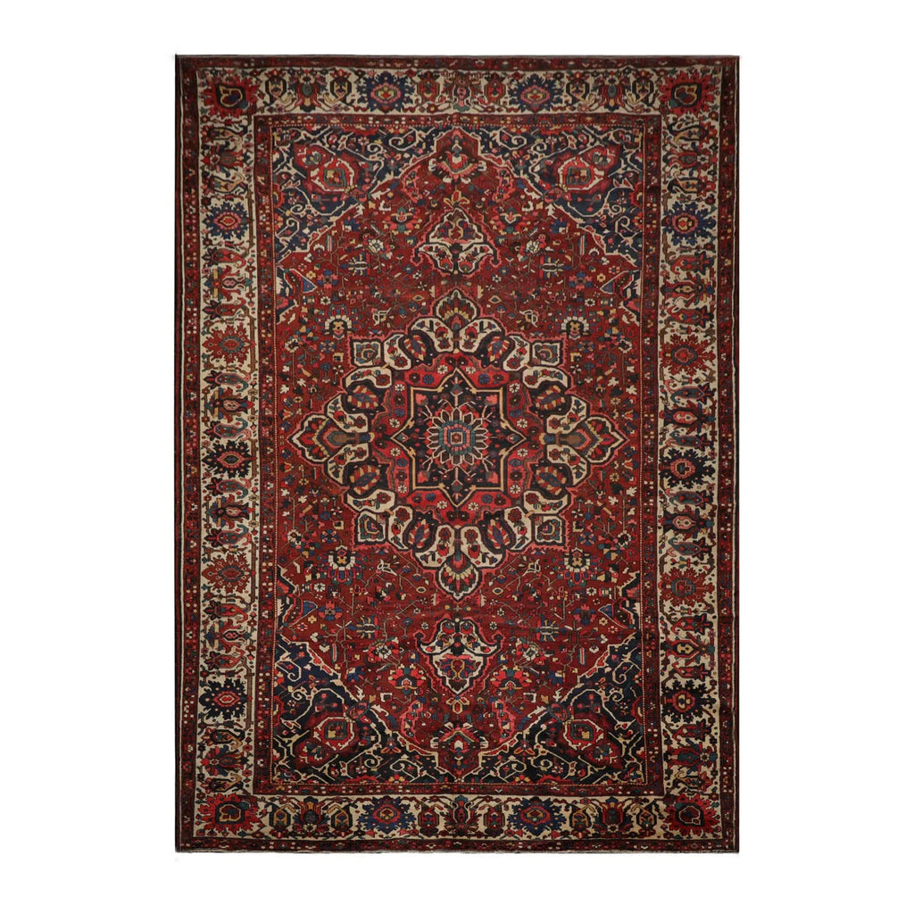 11x16 Palace Red Hand Knotted Wool Bhakhtiari Persian Oriental Area Rug ...