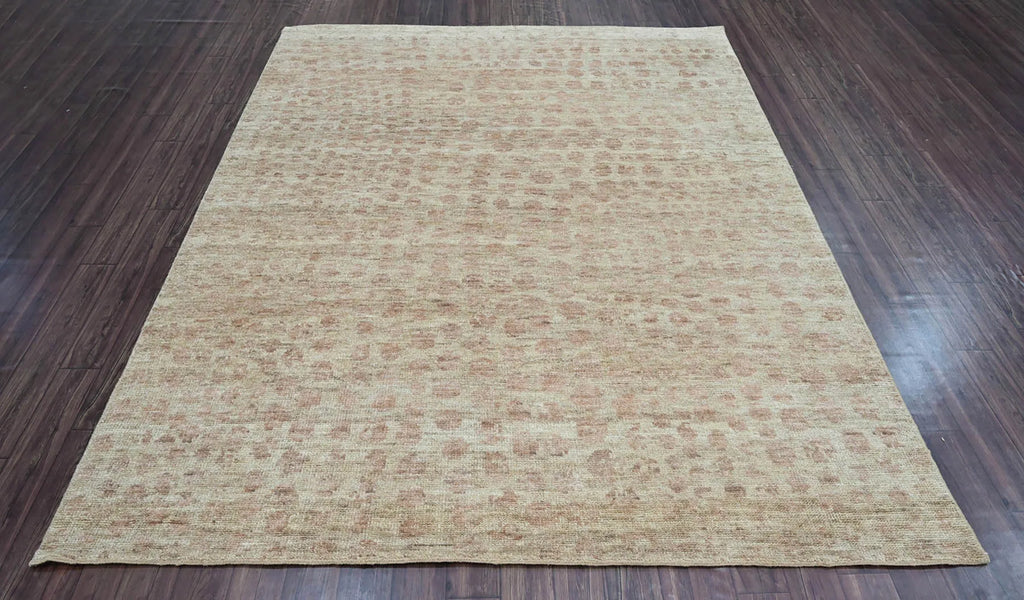 8x10 Beige Hand Knotted 100% Wool Turkish Oushak Oriental Area Rug ...