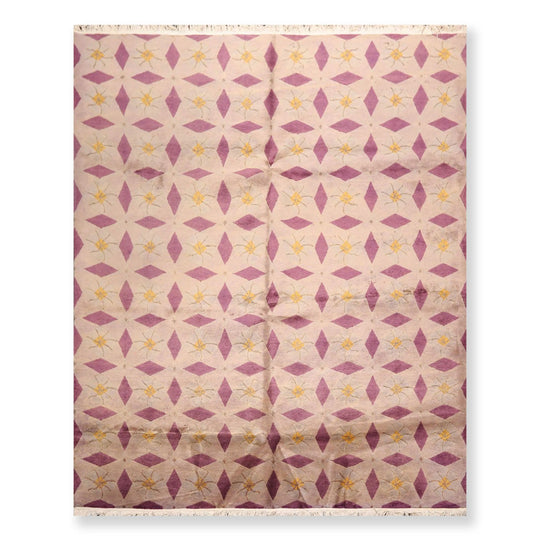 8' x 10' Hand Knotted Antique finish Wool Tibetan Oriental Area Rug Gray