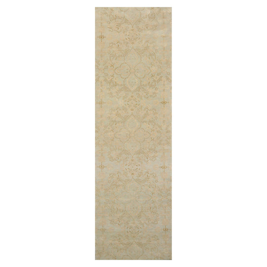 2'10" x 11'10" Hand Knotted Wool/Silk Runner Tibetan Area Rug Mint