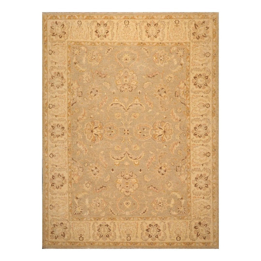 9' x 11'1'' Hand Knotted 100% Wool Peshawar Traditional Oriental Area Rug Gray