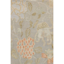 2' x 3' Hand Knotted Wool & Silk Transitional Tibetan Oriental Area Rug Gray - Oriental Rug Of Houston