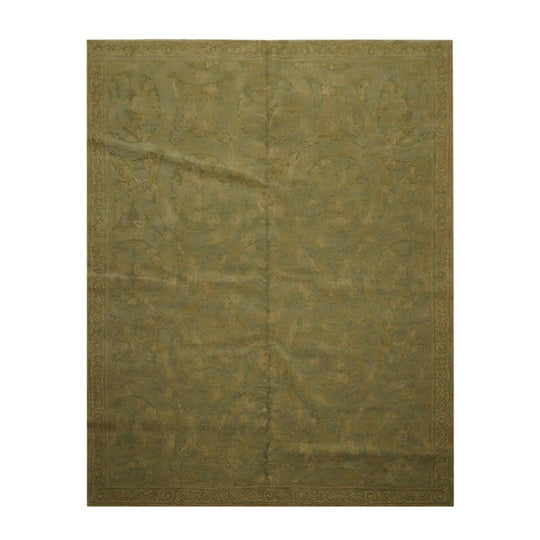 7’11”x 10’1" Hand Knotted Wool French Aubusson Savonnerie Area Rug Mint