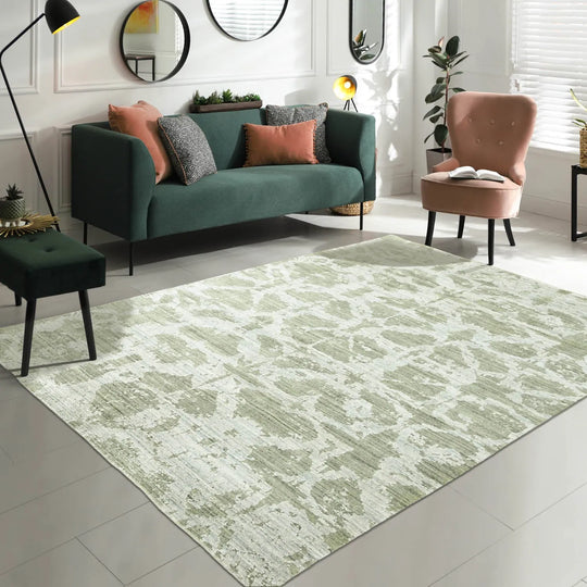 Multi Size Tone on Tone Gray Hand Knotted Turkish Oushak Wool/Bamboo Silk Transitional Oriental Area Rug