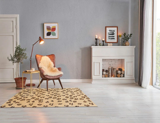 3x5 Beige, Hand Knotted Tibetan 100% Wool Michaelian & Kohlberg Traditional Oriental Area Rug