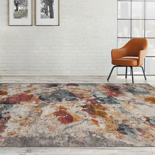 8’ x 10’ Hand Knotted Wool & Bamboo Silk Tibetan Sherpa Designer Area Rug Beige