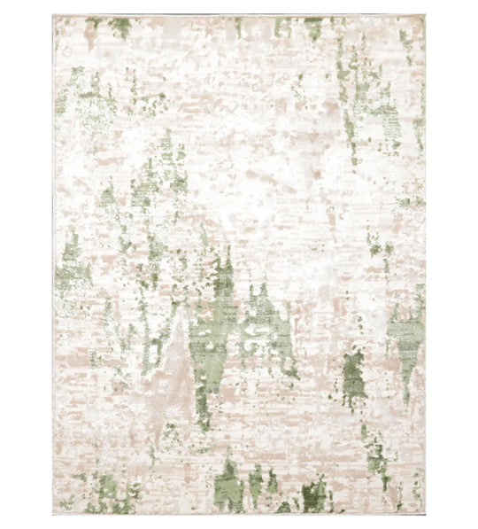 3' x 5' Loom Bloom Lara Abstract Oriental Area Rug Cream, Turquoise, Taupe