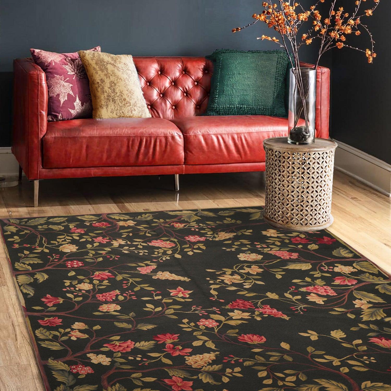 8x10 Dark Green Hand Knotted Persian Area Rug | Oriental Rug of