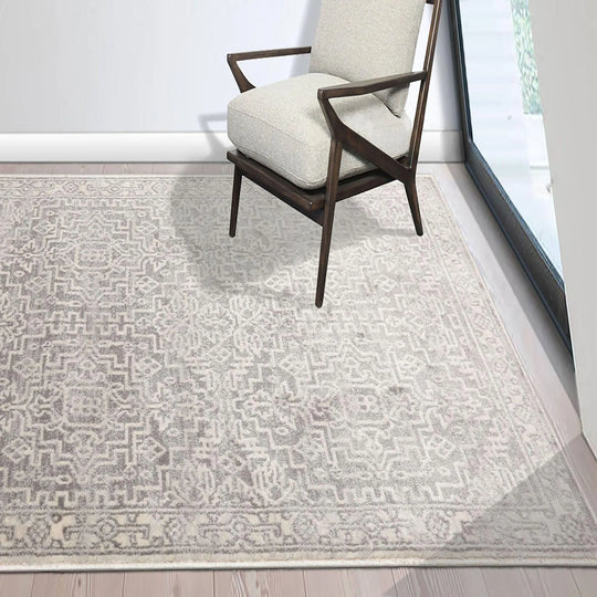 Multi Size Fini Traditional Turkish Oriental Area Rug Gray