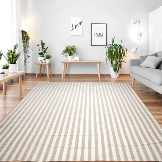 13'x16' Hand Knotted Needlepoint 100% Wool Modern & Contemporary Oriental Area Rug Ivory, Brown Color