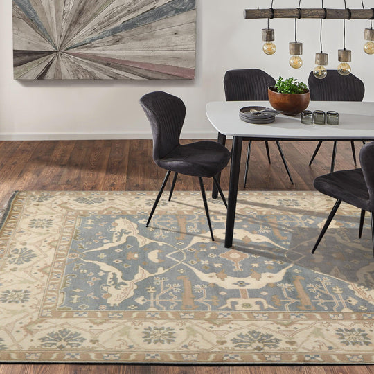 8’3" x 9’10”  Muted Turkish Oushak Hand Knotted 100% Wool Area Rug Slate