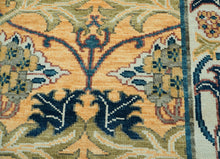 LoomBloom 8x10 Gold Hand Knotted William Morris Arts & Crafts Oushak Wool Oriental Area Rug