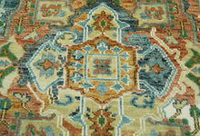 Multi Size Rust Hand Knotted Traditional Oushak Turkish 100% Wool Oriental Area Rug