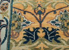 LoomBloom 8x10 Gold Hand Knotted William Morris Arts & Crafts Oushak Wool Oriental Area Rug