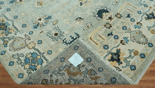 LoomBloom 8 x10 Mint Hand Knotted Traditional Oushak Wool Oriental Area Rug