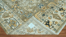 LoomBloom 8x10 Sage Hand Knotted Traditional Oushak Wool Oriental Area Rug